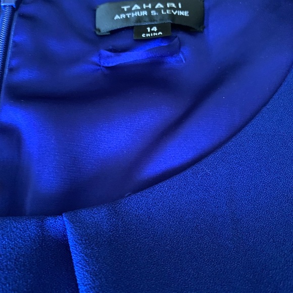 Royal Blue Tahari Dress - Picture 2 of 3
